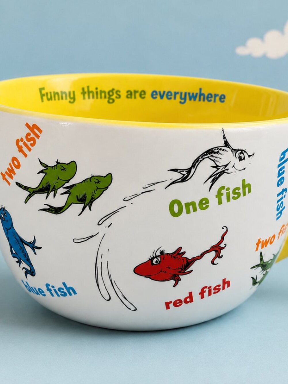 Dr Seuss One Fish Two Fish Ceramic Cup Mug 2022 Funny Things Are Everywhere